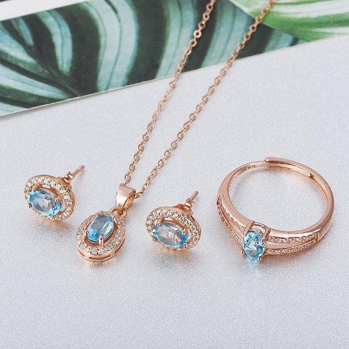 Sans prix de réserve - Ensemble de bijoux 3 pièces - 18, Bijoux, Sacs & Beauté, Bijoux anciens