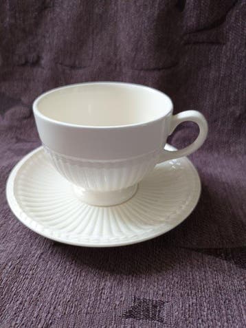 Wedgwood - Tasse et soucoupe (14) - Edme - Faïence