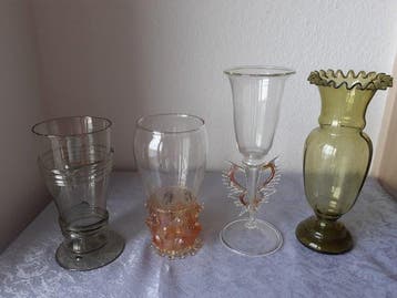 Drinkglas (4) - Glas - Unieke stukken uit Wertheim