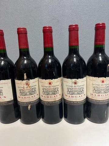 2003 La Coupe des Vignerons - Margaux - 5 Flessen (0.75, Nieuw