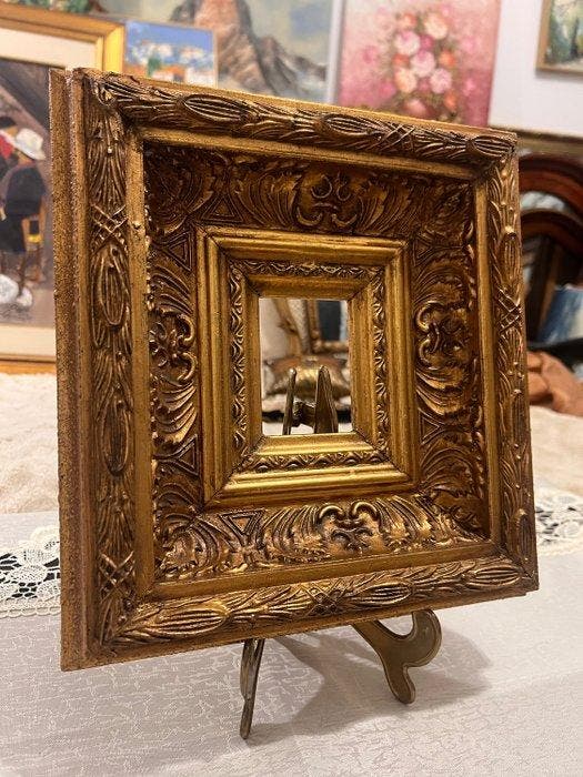 Lijst - Hout, Gips - Lijst gemaakt van hout, Antiquités & Art, Curiosités & Brocante