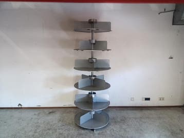 Draaibaar Displayrek 360° met 6 Etages – 80 x H221 cm, Nieuw in verpakking