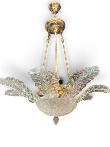 Kroonluchter - Venetiaanse plafondlamp van Murano-glas, Antiek en Kunst