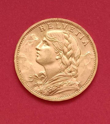 Zwitserland. 20 Francs 1935