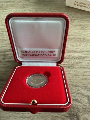 Monaco. 2 Euro 2025 Marquisat des Baux Proof