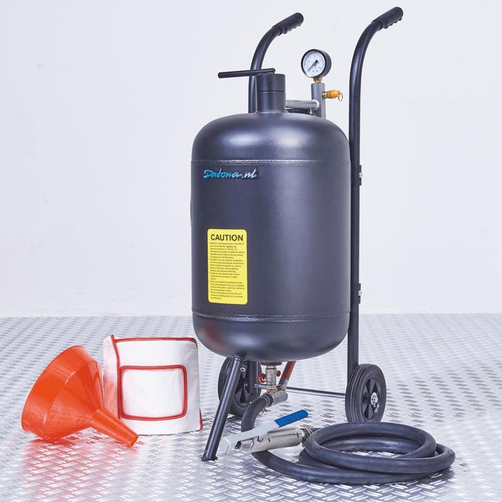 Datona Mobiele straalketel - 45 liter + 100 kg straalgrit, Bricolage & Construction, Outillage | Autres Machines, Enlèvement ou Envoi