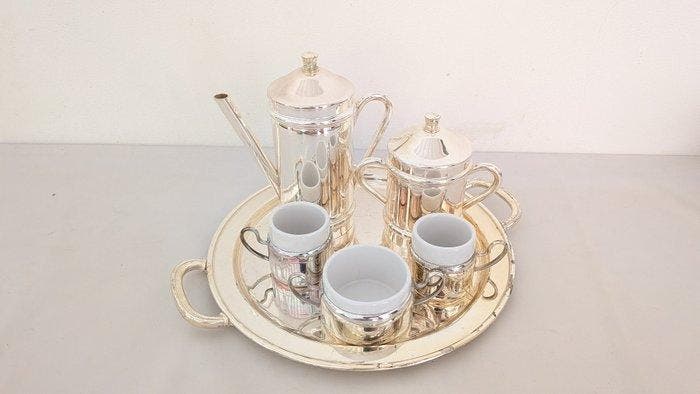 CS Silver Plated - Koffiepot (6) - Verzilverd - Art Deco, Antiek en Kunst, Kunst | Designobjecten