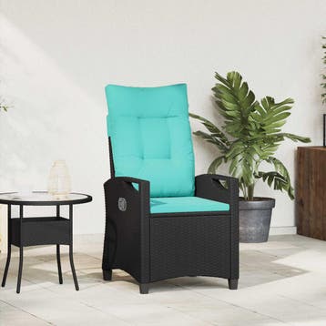 vidaXL Ligstoel voor Tuin 56 x 60 x 112 cm staal, Verzenden, Nieuw