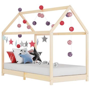 vidaXL Kinderbedframe massief grenenhout 90x200 cm, Kinderen en Baby's, Verzenden, Nieuw