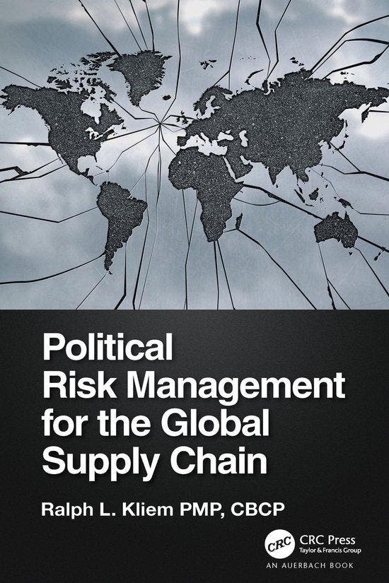 Political Risk Management for the Global Supply Chain, Boeken, Taal | Engels, Zo goed als nieuw, Verzenden
