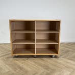 Klassehout verrijdbare schoolkast (hxbxd) 96x120x47 cm,, Huis en Inrichting, Kasten | Overige, Gebruikt