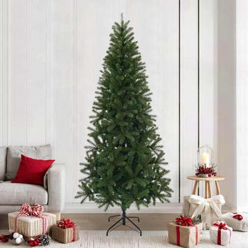 vidaXL Kunstkerstboom met standaard Groen 240 cm PVC, PE en, Verzenden, Nieuw