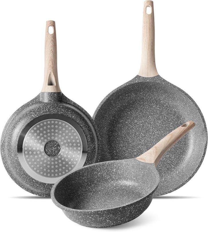 Graniet pannenset 20-28cm | Tweede kansje, OP = OP!, Maison & Meubles, Cuisine | Casseroles & Poêles, Envoi