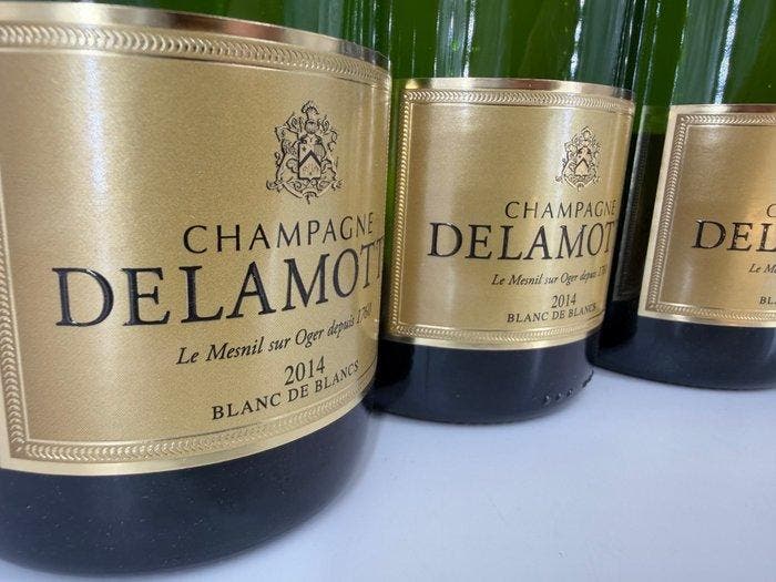 2014 Delamotte, Brut Blanc de Blancs Millésimé - Champagne, Verzamelen, Wijnen