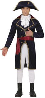 Piraat Kostuum Blauw Rood Heren, Verzenden, Nieuw