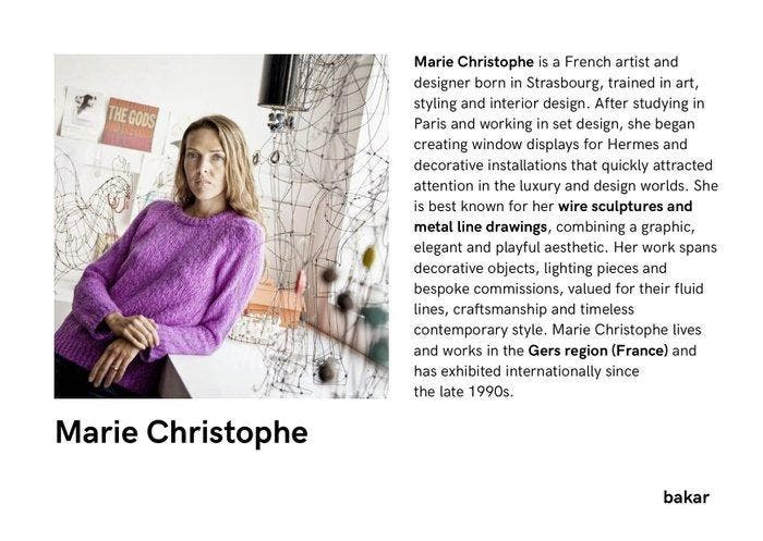 Marie Christophe (XX) - Candelero, Antiek en Kunst, Kunst | Designobjecten