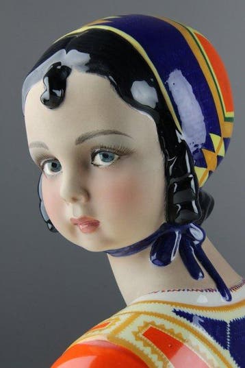 Bigi Torino - Beeldje - Cagliari Bust of a Sardinian girl