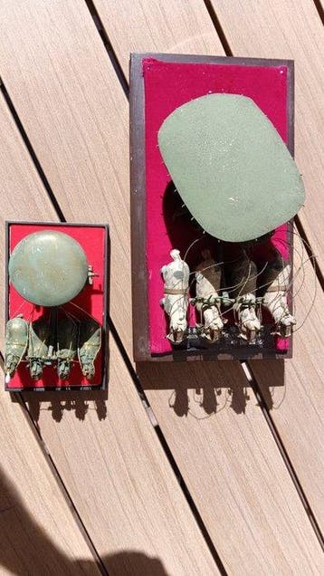 miniature de chars impériaux chinois avec chevaux