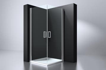 Erico vierkante cabine met 2 deuren 100x100x192cm NANO glas, Ophalen of Verzenden, Nieuw