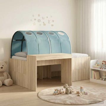 vidaXL Bedframe met tunnel met plank 3 st Sonoma Eiken en, Verzenden