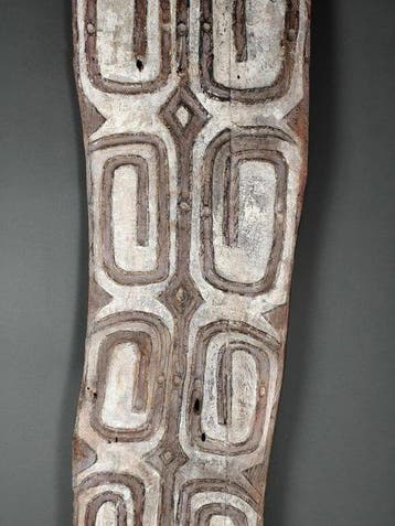 Prachtige Asmat-plank uit Papoea. - Hout -