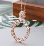 Zonder minimumprijs - Ketting met hanger - 18 karaat