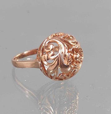 Bague - 14 carats Or rose - russe, Nieuw