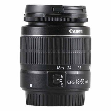 Canon EF-S 18-55mm f/3.5-5.6 III met garantie, Ophalen of Verzenden, Gebruikt