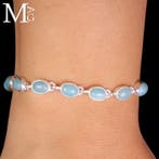 Tennisarmbanden met natuurlijke edelstenen Sterling zilveren