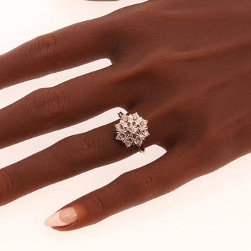 Ring - 18 karaat Witgoud - Diamant - Vintage uit de midden, Nieuw