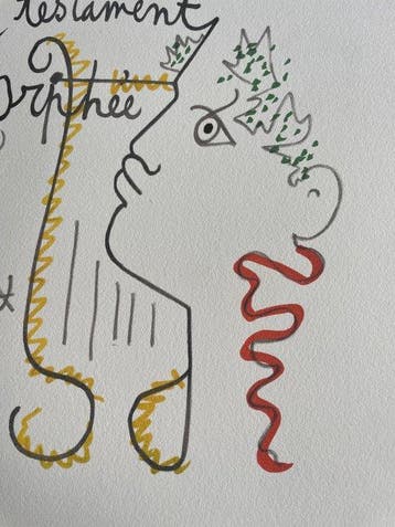 Jean Cocteau (1889-1963) - Le testament, Antiek en Kunst