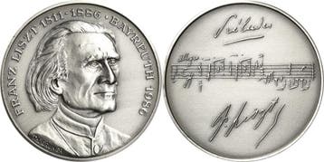 Zilver medaille 1986 Musik (MuntenenBankbiljetten-Penningen), Verzenden
