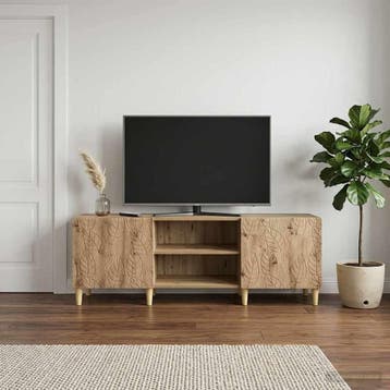 vidaXL TV Kast 150 x 31 x 50 cm Artisanaal eiken Bewerkt, Verzenden, Nieuw
