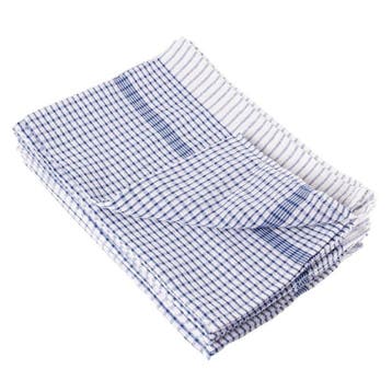 Theedoek wonderdry polyester/katoen blauw | 10 stuks |, Verzenden, Nieuw in verpakking