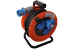 Kabelhaspel camping 25 meter -  schuko/CEE stekker, Ophalen of Verzenden
