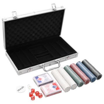 vidaXL 300-delige Pokerset 4 g, Hobby & Loisirs créatifs, Jeux de société | Jeux de cartes, Verzenden