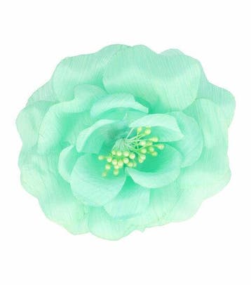 Haarspeld Duckklem 10cm – Elastiek Broche Bloemvorm – Groen, Nieuw
