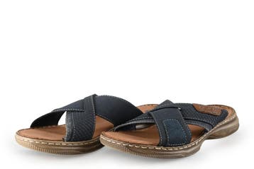 Rieker Slippers in maat 44 Blauw, Slippers, Zo goed als nieuw, Rieker, Verzenden