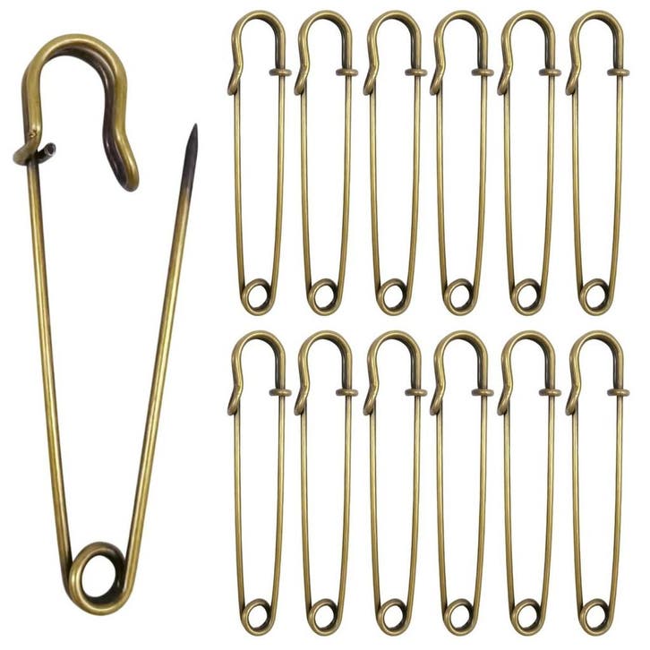 Fako Bijoux - Grote Veiligheidsspeld - Sierspeld -, Handtassen en Accessoires, Broches, Verzenden