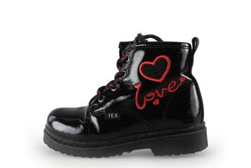 Leone Veterboots Meisjes in maat 24 Zwart, Kinderen en Baby's, Verzenden, Jongen of Meisje, Schoenen, Zo goed als nieuw