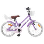 vidaXL Kinderfiets 18 Inch voor 5-7 jaar oud Paars, Verzenden