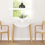 vidaXL Eettafel massief hout naturel rubber, Huis en Inrichting, Verzenden, Nieuw