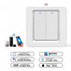 Smart Zigbee Lichtschakelaar Wit 2-knoppen, Verzenden, Nieuw