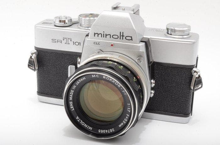 Minolta SR-T 101 + MC Rokkor-PF 1,7/55mm | Analoge camera, TV, Hi-fi & Vidéo, Appareils photo analogiques