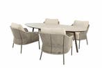 Taste by 4 Seasons Florence low dining tuinset terre met, Tuin en Terras, Tuinsets en Loungesets, Nieuw
