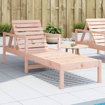 vidaXL Ligbed 199,5x62x55 cm massief douglashout, Tuin en Terras, Verzenden, Nieuw