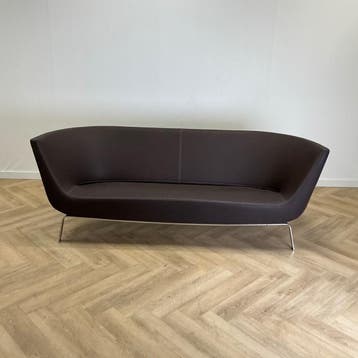 PARRI model JOE  designbank 3-zits, bruin leder, Huis en Inrichting, Gebruikt