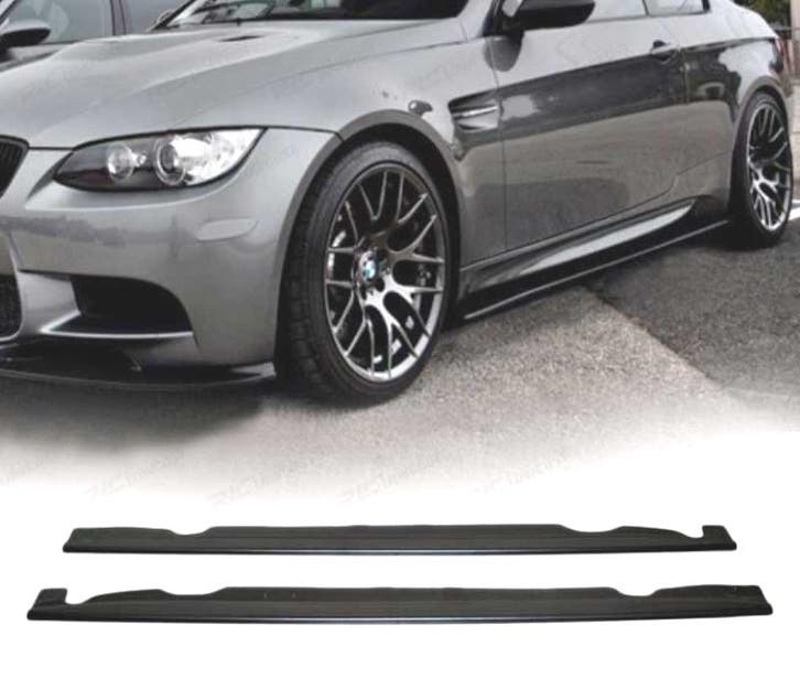 RAJOUTS BAS DE CAISSE BMW E92 E93 LOOK M3 NOIR BRILLANT, Autos : Pièces & Accessoires, Carrosserie & Tôlerie, Envoi