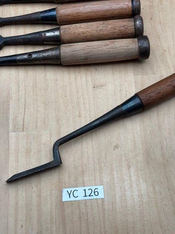 Set van Japanse timmermansbeitels (Nomi) YC126, inclusief