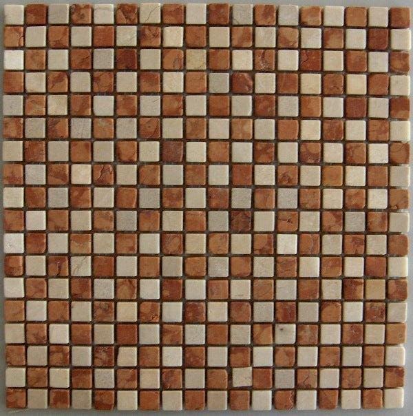 Wand Mozaïek Tegels Factory Marmer Bruinrood Beige Gepoli.., Doe-het-zelf en Bouw, Tegels, 20 tot 40 cm, 20 tot 40 cm, 10 m² of meer